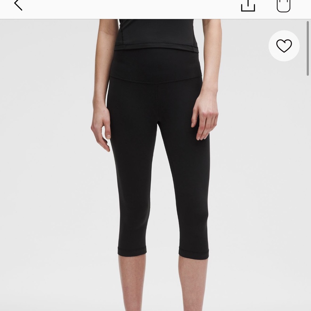 Lululemon Align High-Rise Crop 17” Black Leggings Size 14 – Excellent Condition